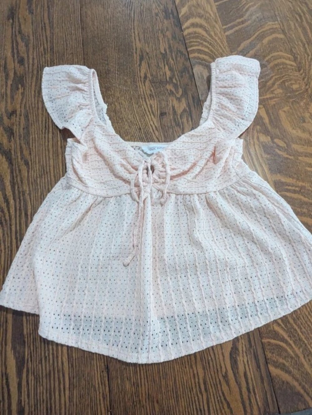 Cute Summer Pinkrose Babydoll Top Small Pink